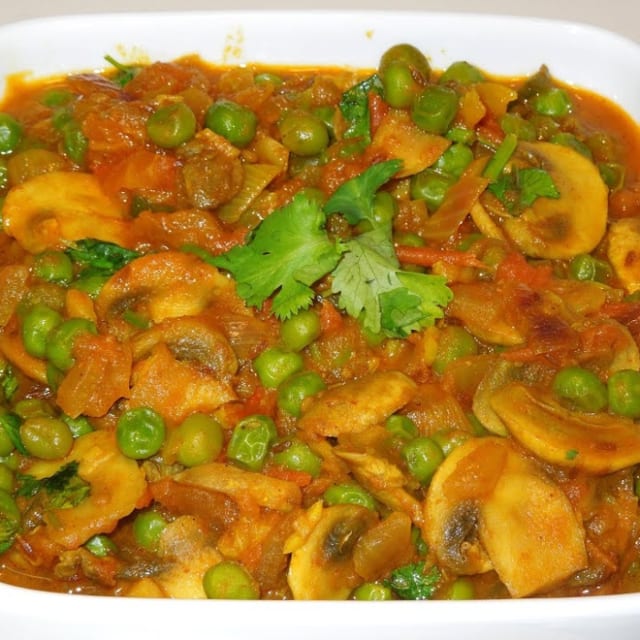 Mutter Mushroom Curry.