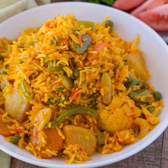 Vegetable Biryani.