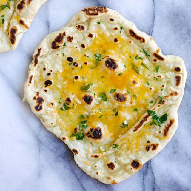 Garlic and Cheese Naan.
